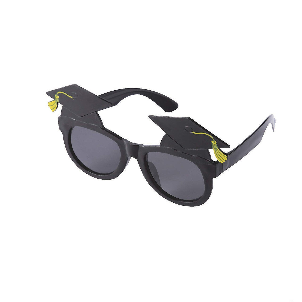 5 1/2" x 3" Graduation Cap Black Plastic Novelty Sunglasses - 12 Pc.