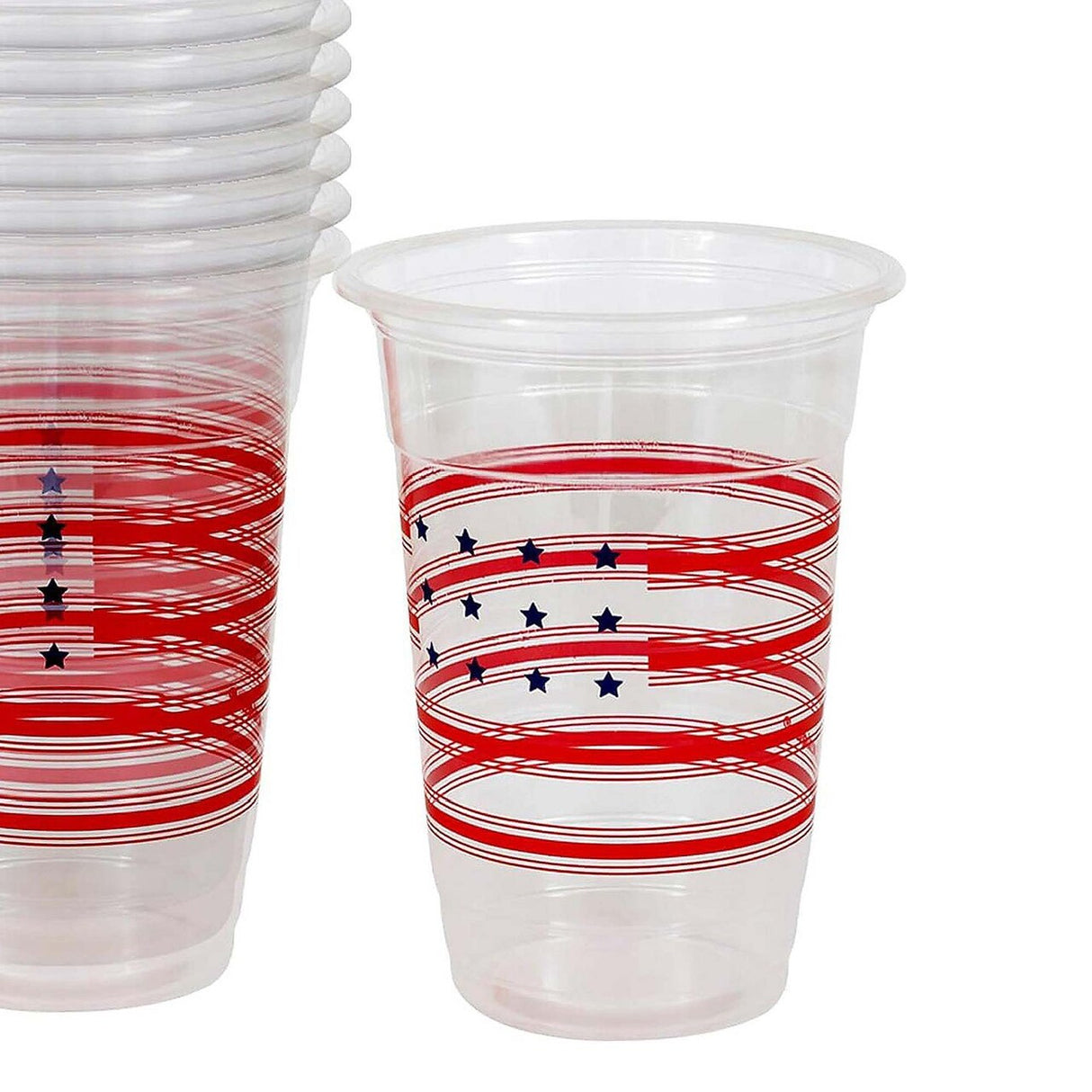Peppy Patriotic 16oz Plastic Party Cups 8ct
