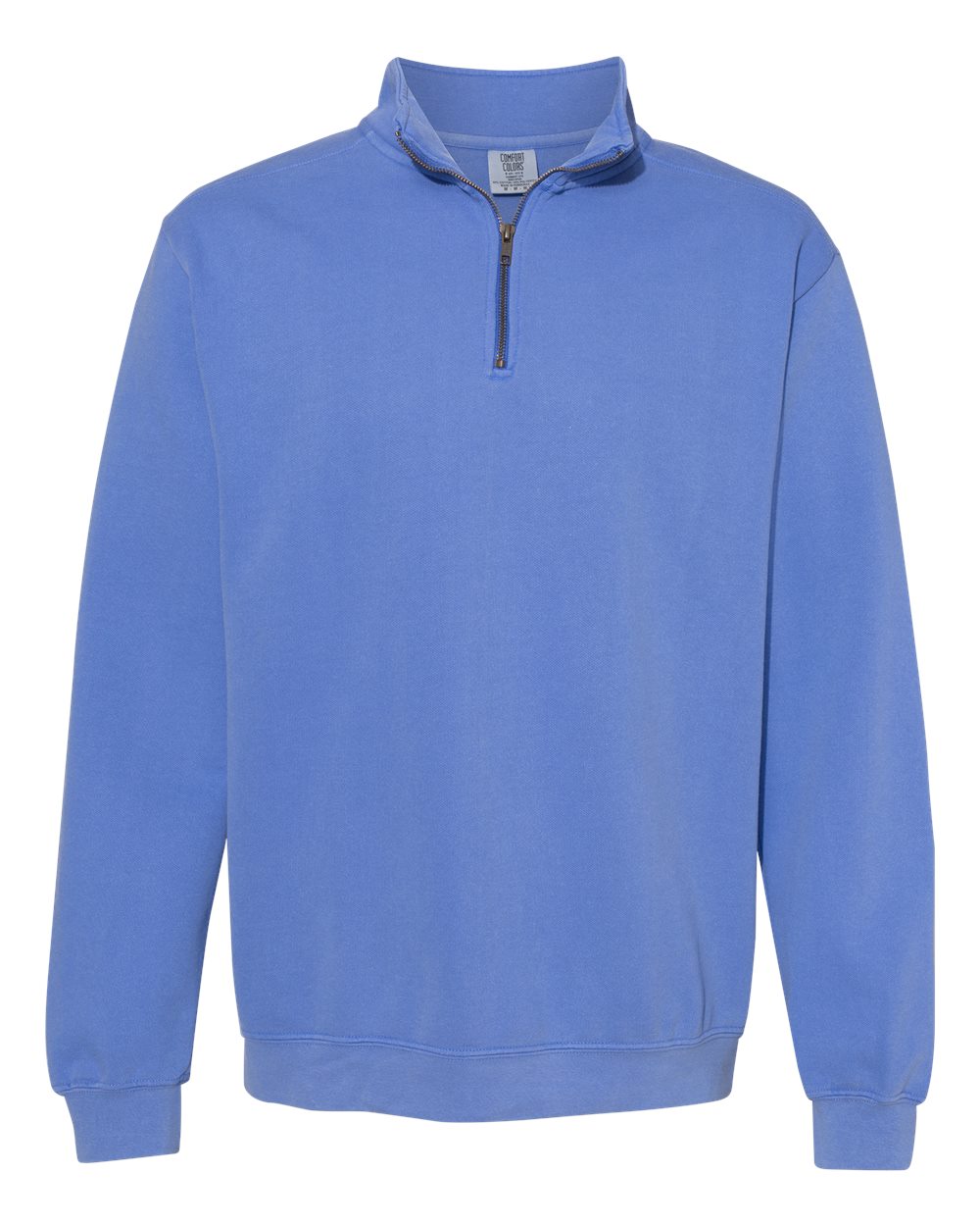 Comfort Colors® Garment-Dyed Quarter Zip Long Sleeve Sweatshirt