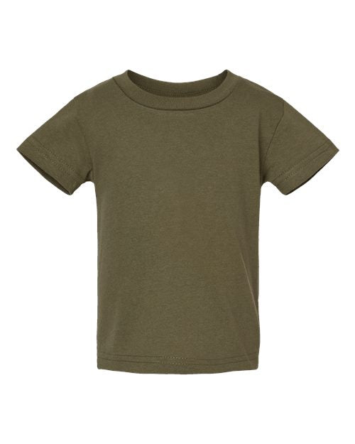 RADYAN® Infant Cotton Crewneck Short Sleeve Jersey T-shirt
