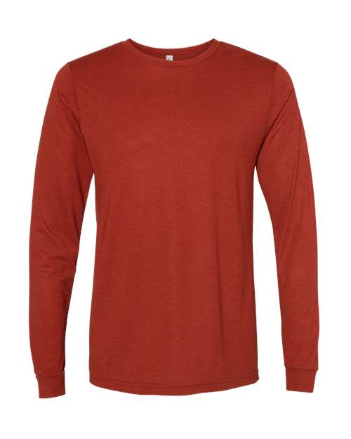 BELLA + CANVAS® Triblend Crewneck Long Sleeve T-shirt for Men