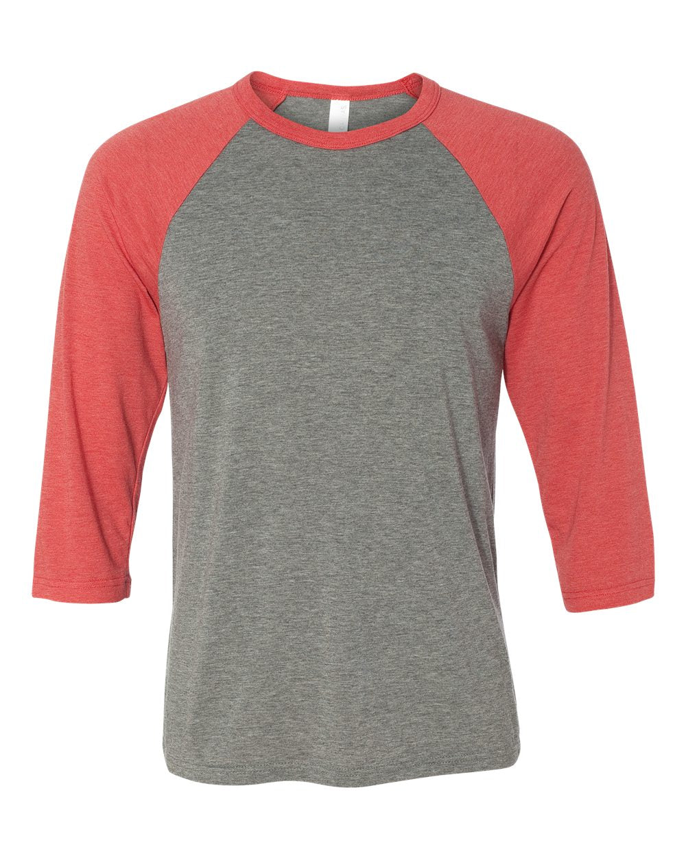 BELLA + CANVAS® Three-Quarter Crewneck Baseball T-Shirt