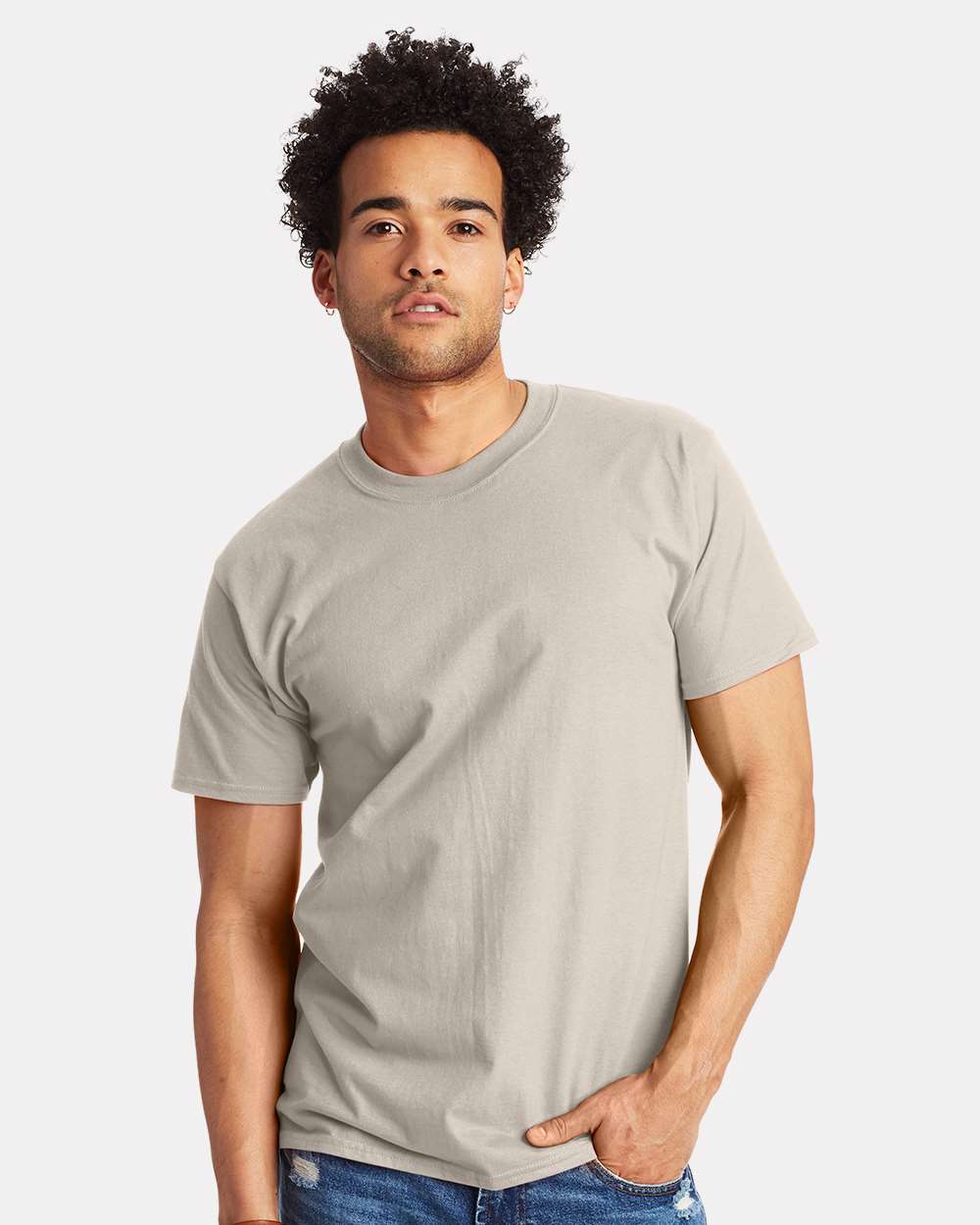 Hanes® Beefy Crewneck Short Sleeve T-Shirt