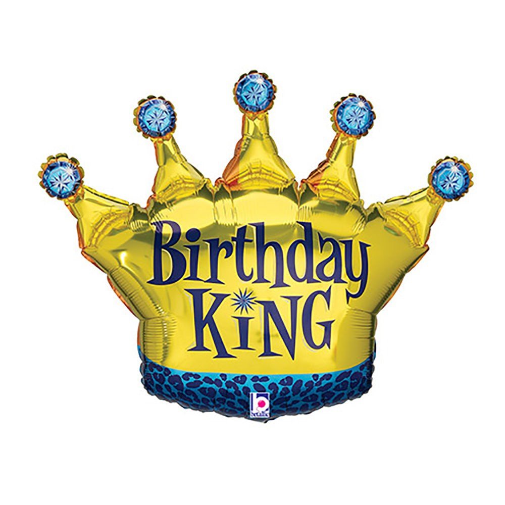 Birthday King Foil Balloon 36 Inch