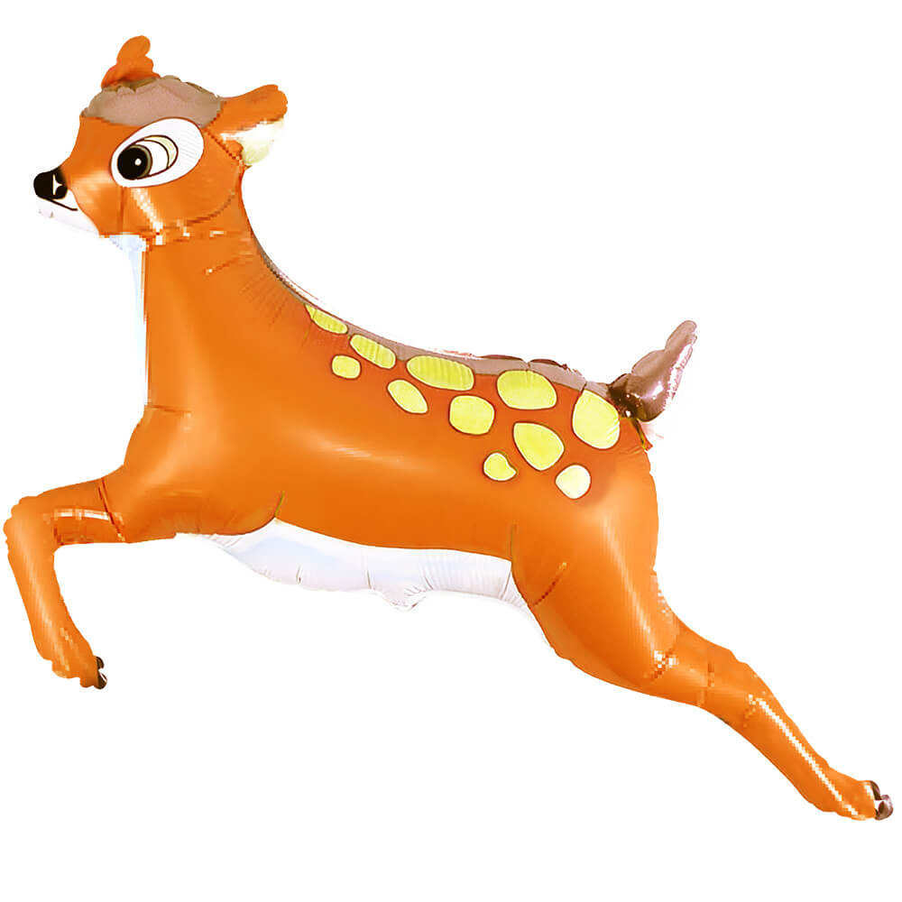 36 Inch Gazelle Brown Foil Balloon