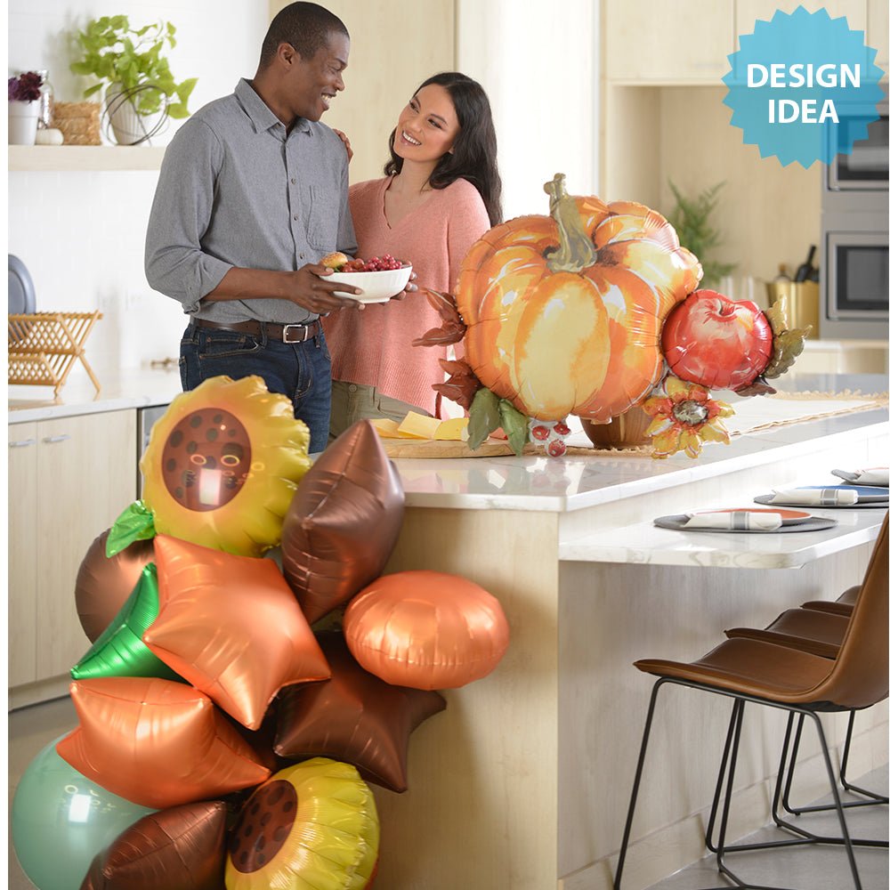 Harvest Pumpkin Foil Balloon 36 Inch