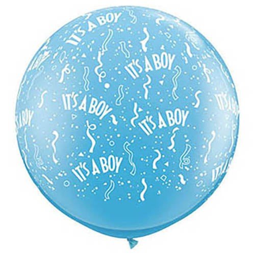 36 Inch Baby Boy Latex Balloons