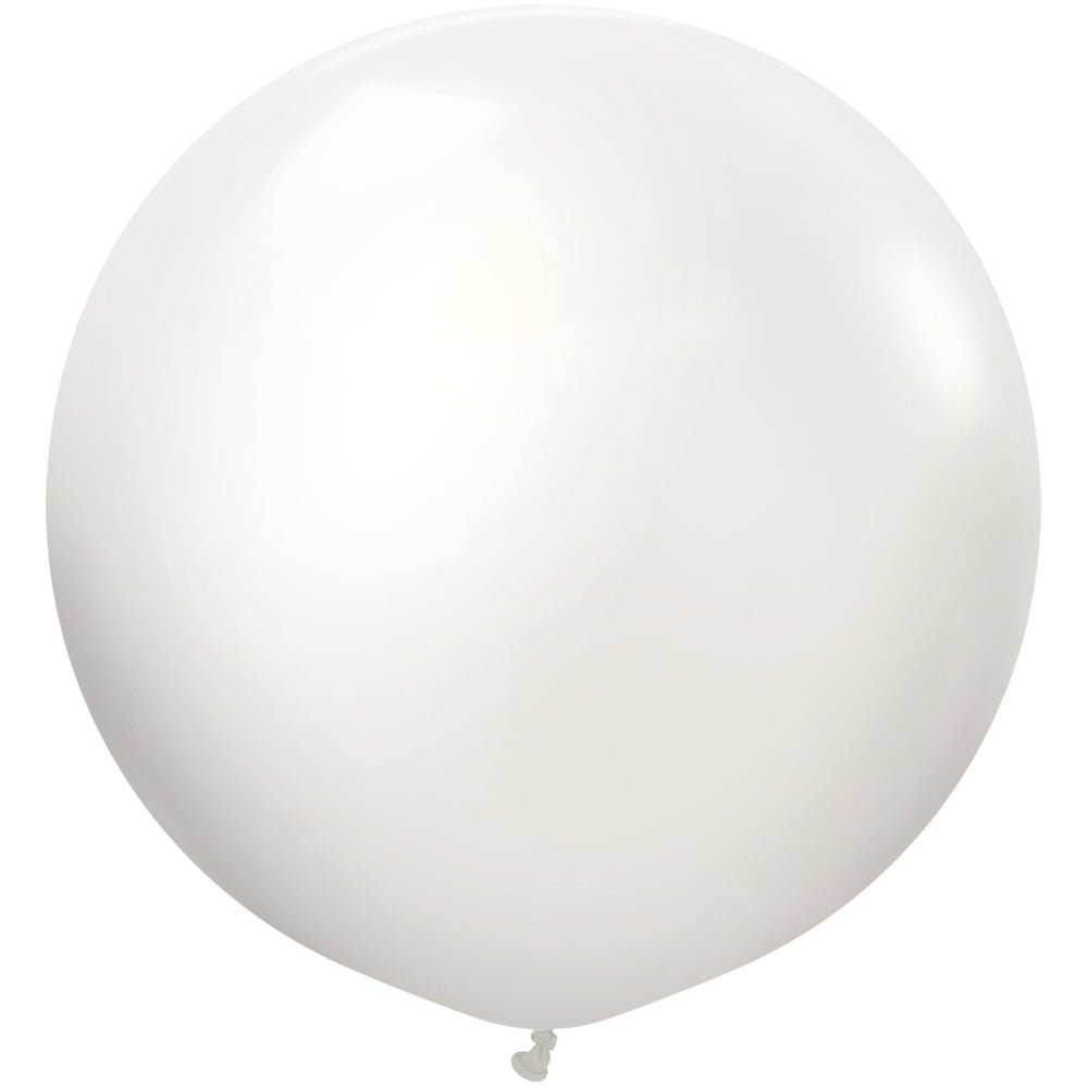 Latex Balloons 36 Inch Kalisan Opaque Satin Snow White