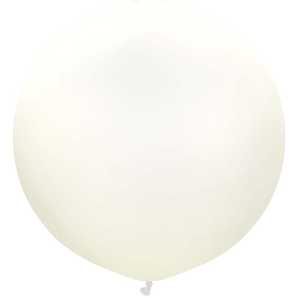 Latex Balloons 36 Inch Kalisan Retro White