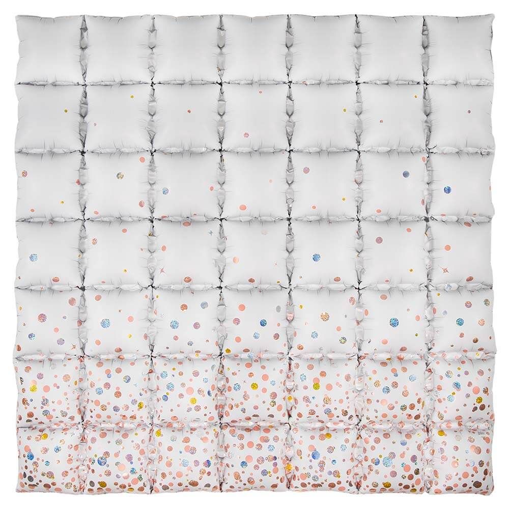 Foil Balloon Waffle Panel 36 Inch White