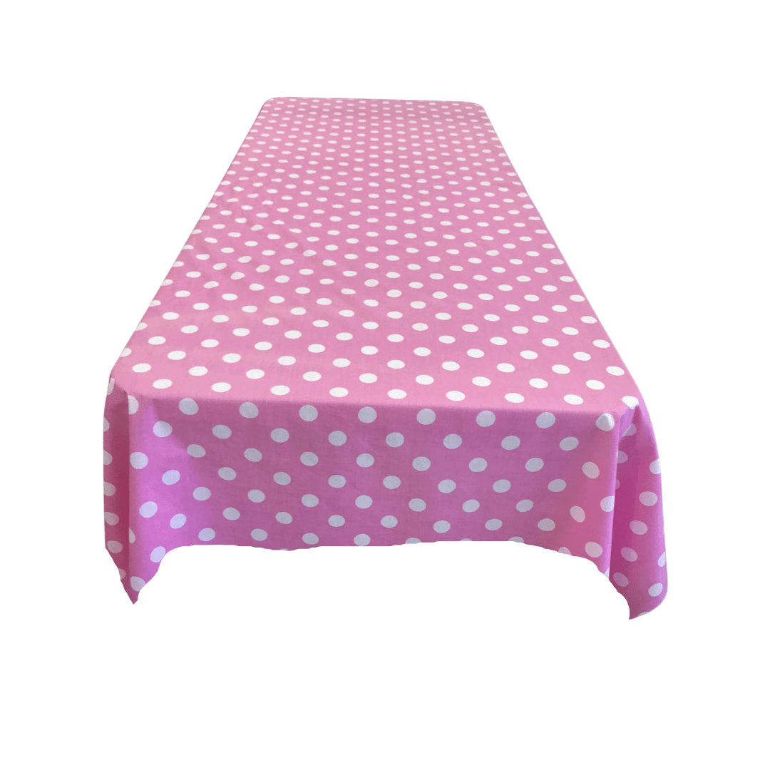 36" X 36" Square Small Polka Dot Poly Cotton Fabric - Black Dot On White, 36" X 36" (1 Piece)