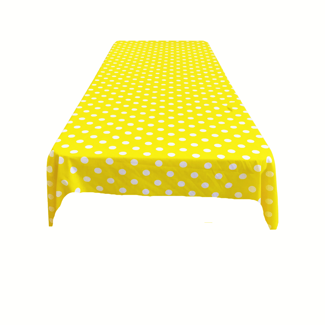 36" X 36" Square Small Polka Dot Poly Cotton Fabric - Black Dot On White, 36" X 36" (1 Piece)
