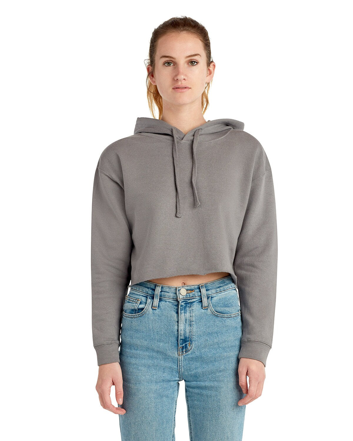 Lane Seven® Ladies Cropped Fleece Hoodie