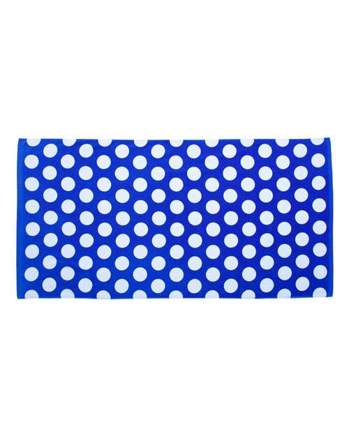 Polka Dot Velour Beach Towel