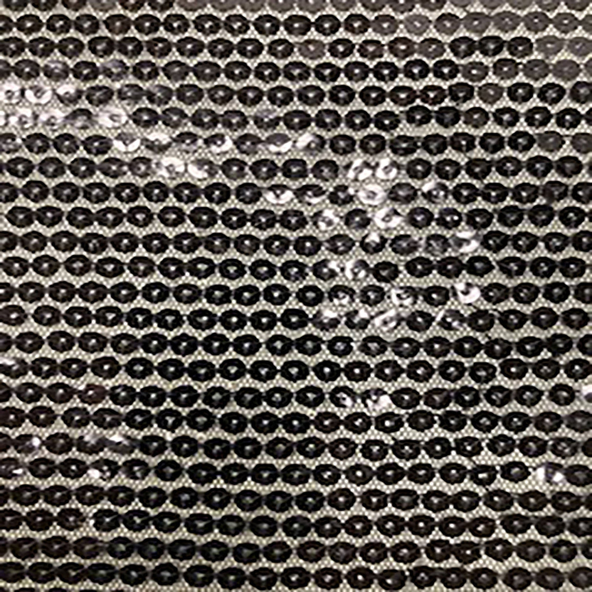 Sequin Polyester Mesh Fabric 5 Mil Black