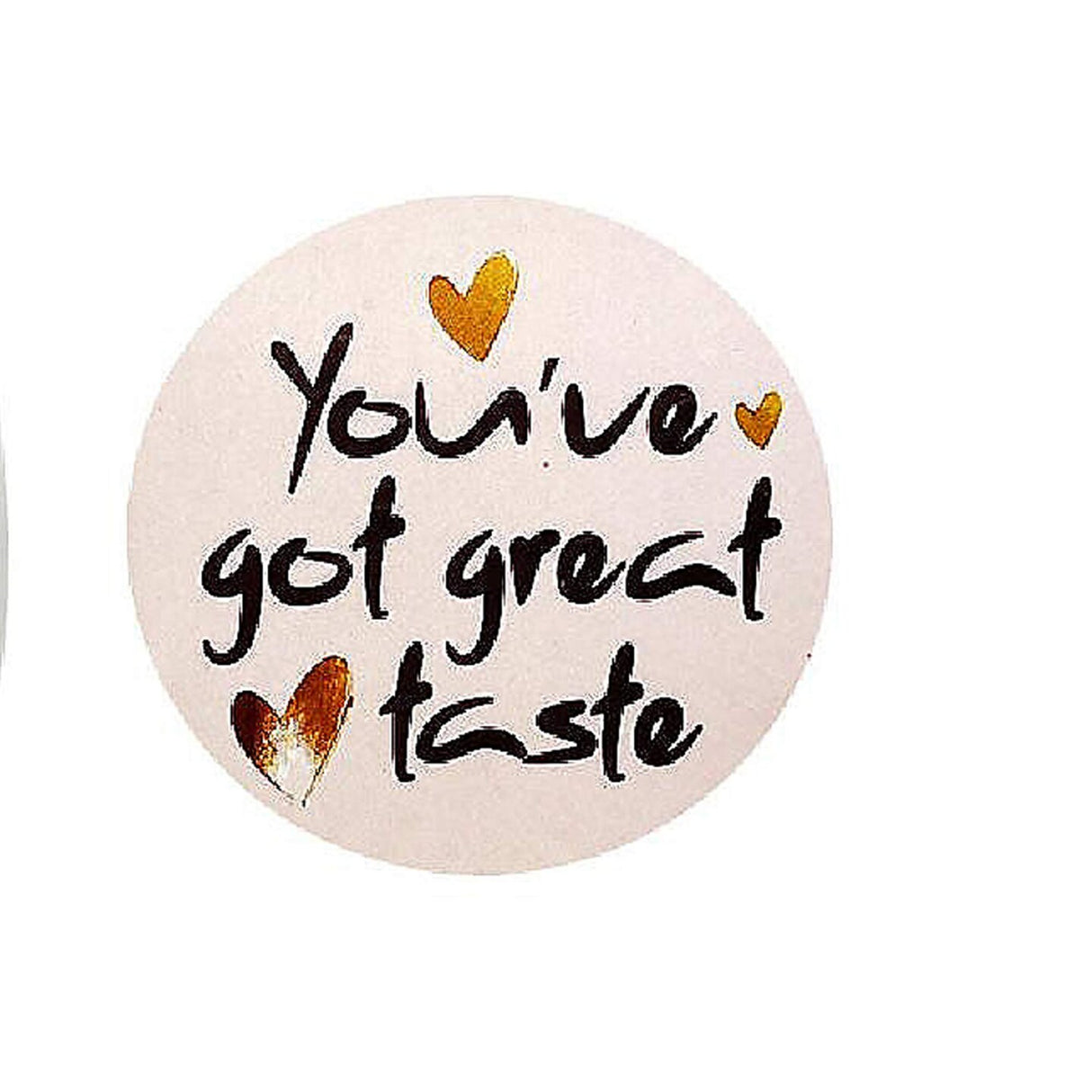 Wrapables 1.5 inch You've Got Great Taste Stickers Roll Sealing Stickers and Labels 500 Pc