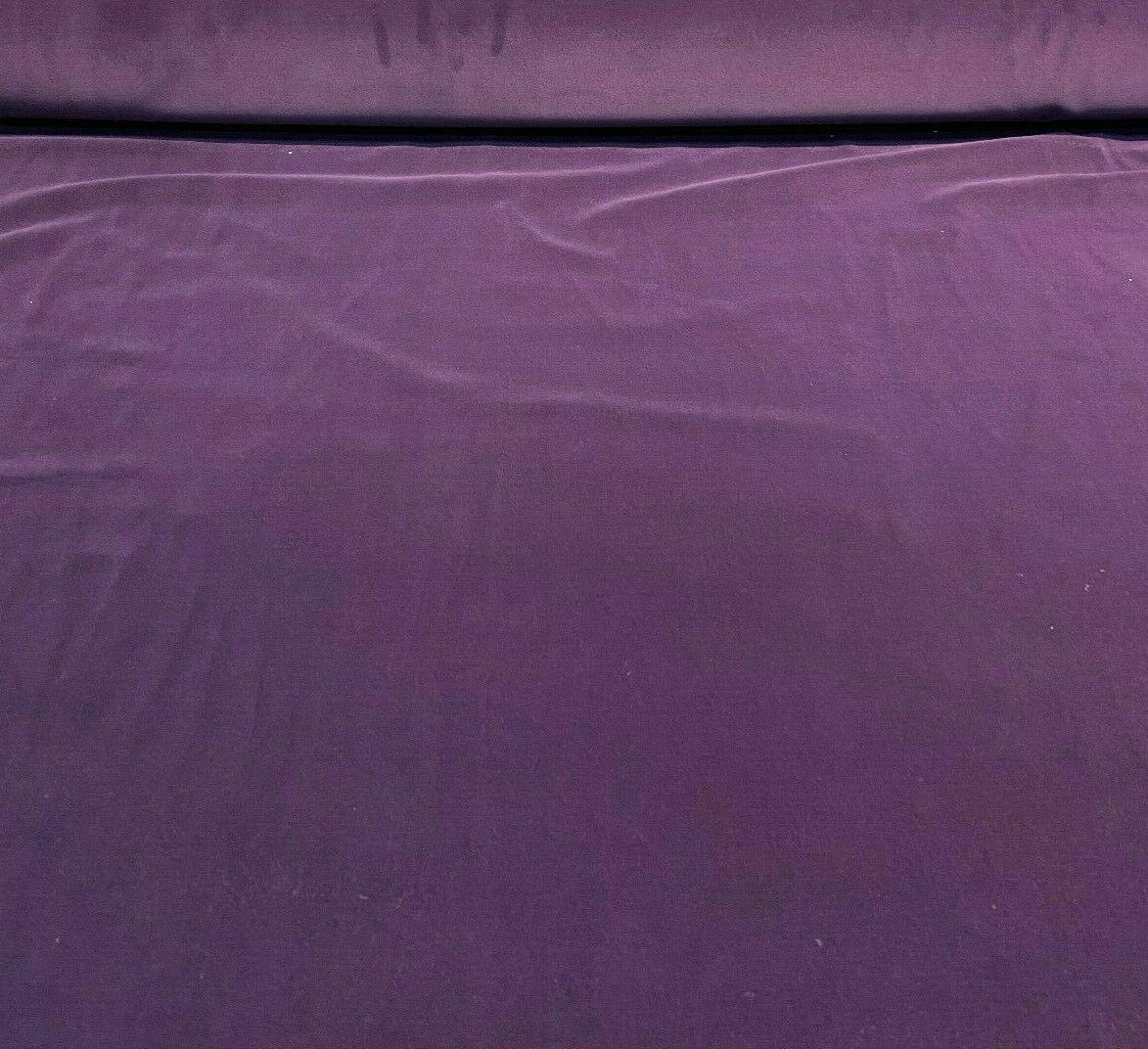 Charisma Velvet Velour Polyester Fabric - Iris Purple, IFR, 54" Width, 25 Oz (1 Yard)