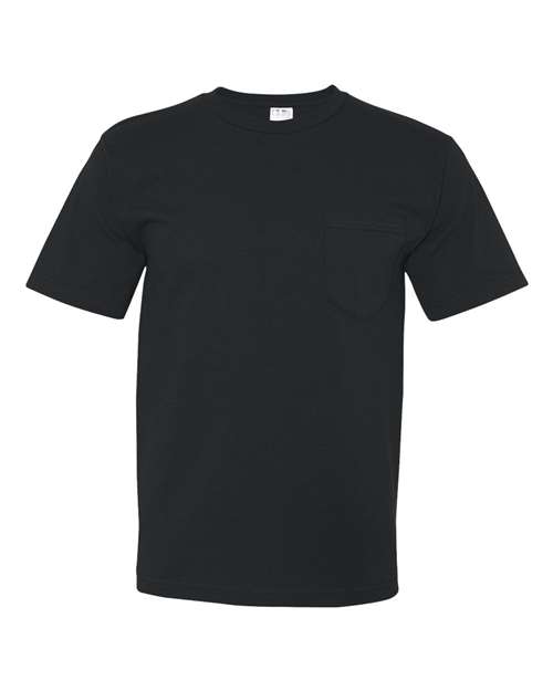 Bayside Unisex USA-Made Midweight Pocket T-Shirt