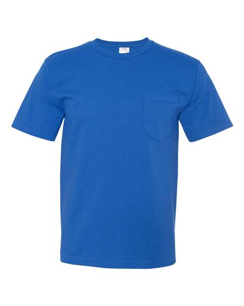 Bayside Unisex USA-Made Midweight Pocket T-Shirt