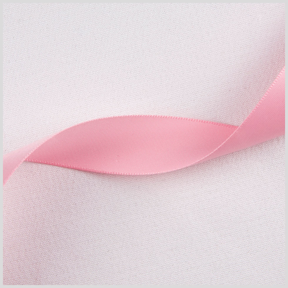 1/2" Swiss Pink Single Face Satin Ribbon