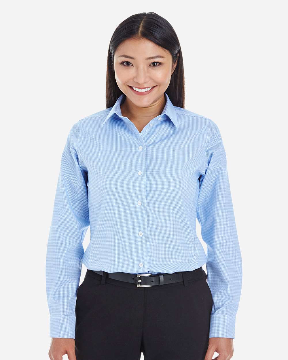Devon & Jones® Women’s Classic Dobby Dress Shirt Tailored Fit Non-Iron Office & Formal Style