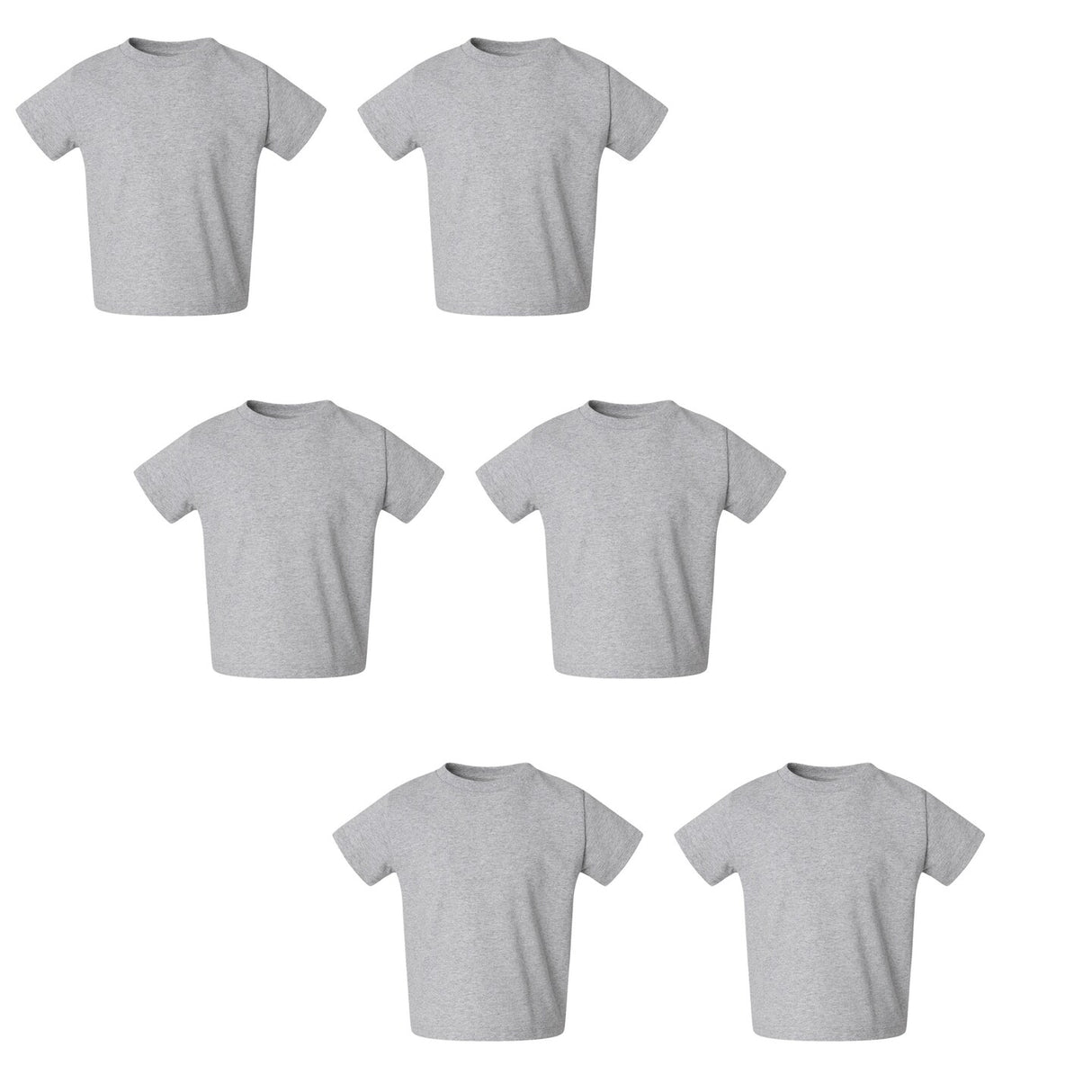RADYAN® Toddler Cotton Jersey Crew Neck Short Sleeve Tee
