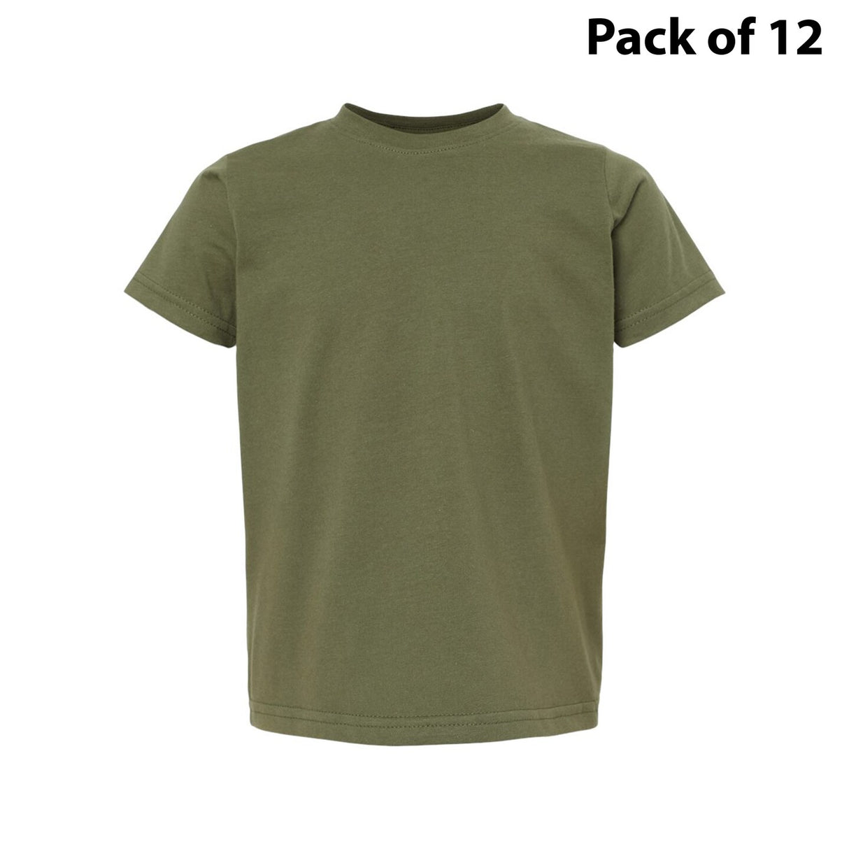 RADYAN® Toddler Fine Jersey Crewneck Short Sleeve Tee - 3321