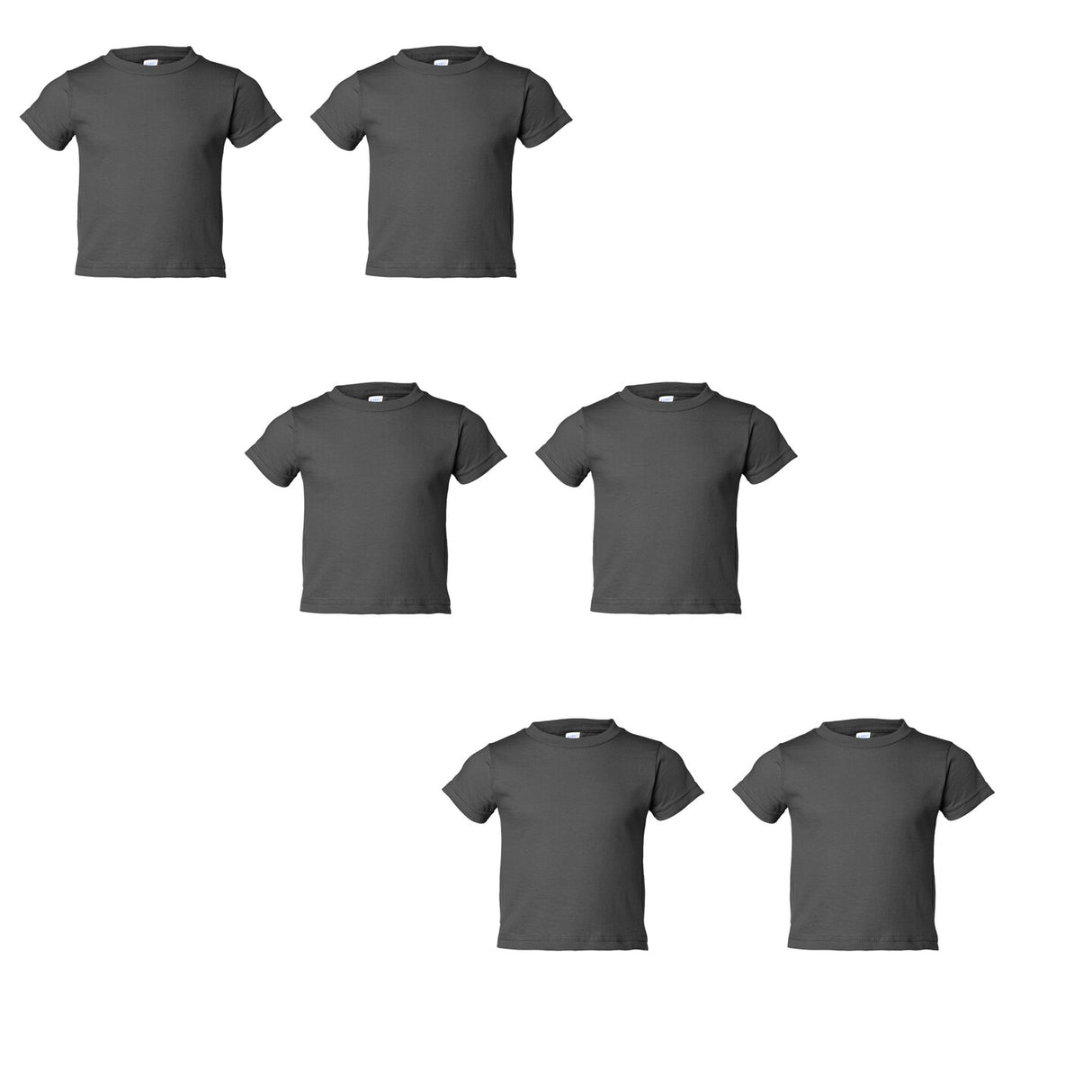 RADYAN® Toddler Cotton Jersey Crew Neck Short Sleeve Tee