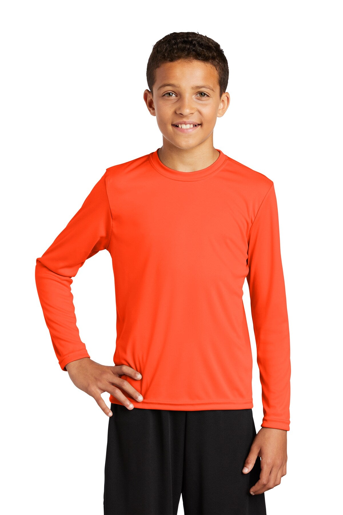 Sport-Tek® Crewneck Long Sleeve T-Shirt for Youth
