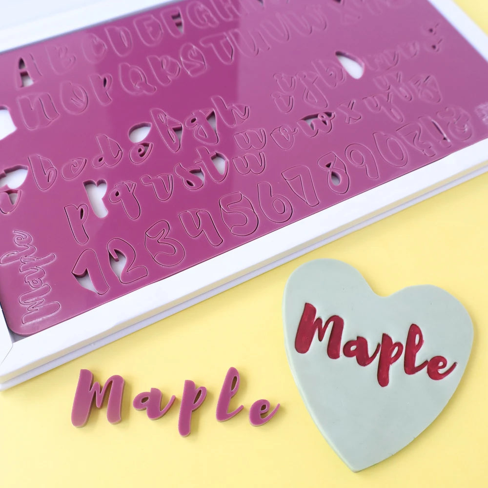 Sweet Stamps Maple Upper & Lower Case Letters and Numbers