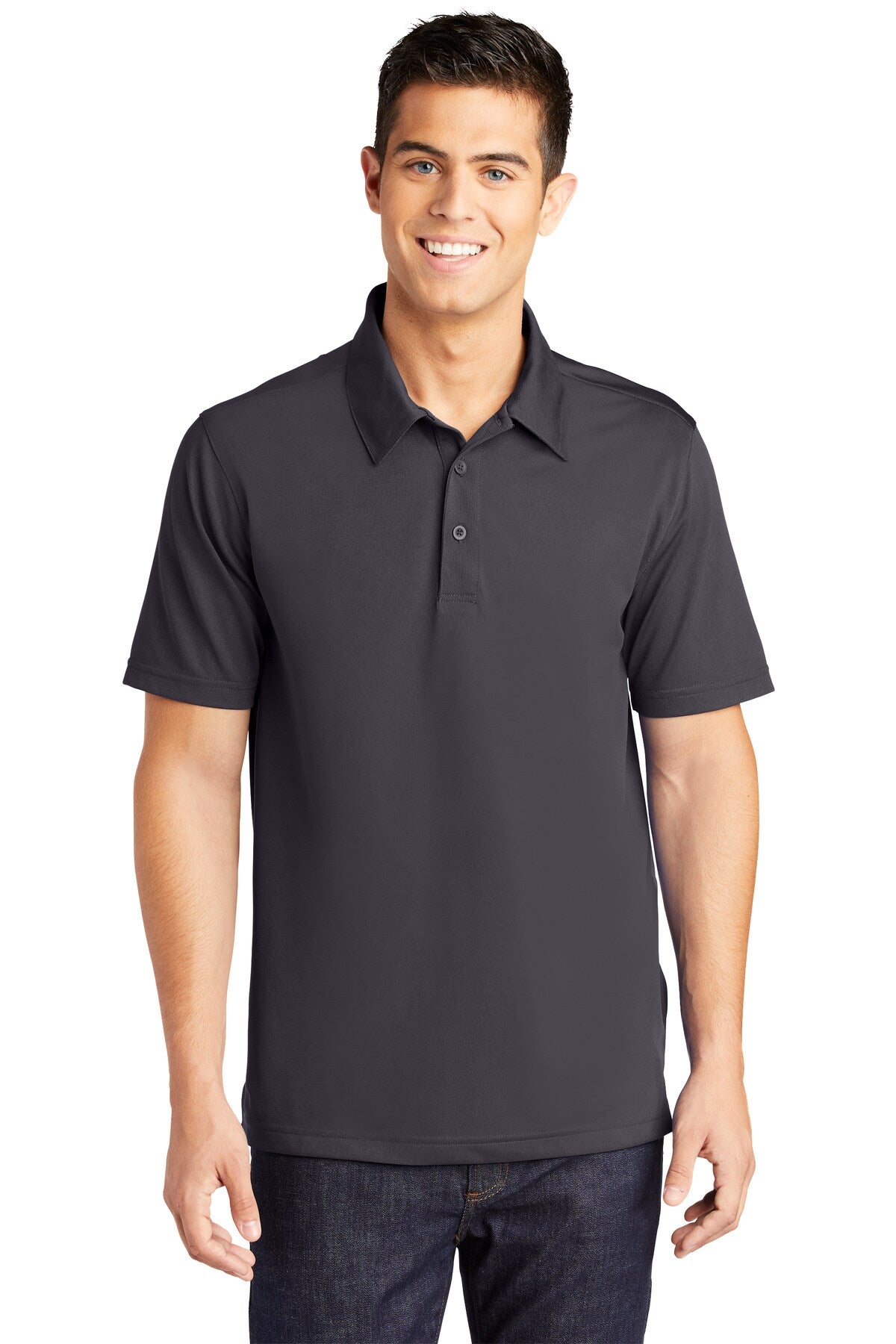Sport-Tek® PosiCharge Active Textured Collared Short Sleeve Polo
