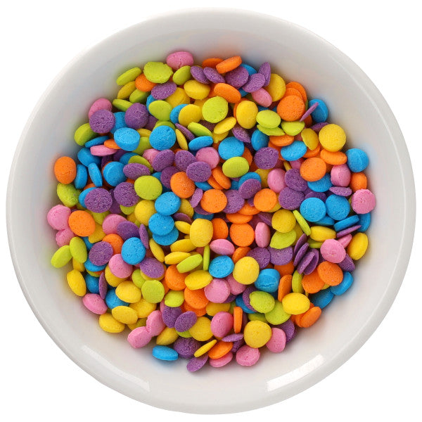 Neon Bright Confetti Sprinkles- Red 3 Free Quins Sprinkles – 19.5 oz Container