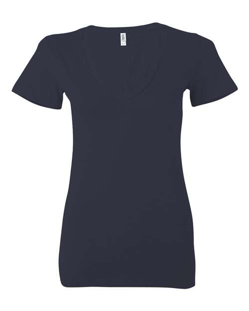 Bella + Canvas Women's Jersey Deep V-Neck Tee