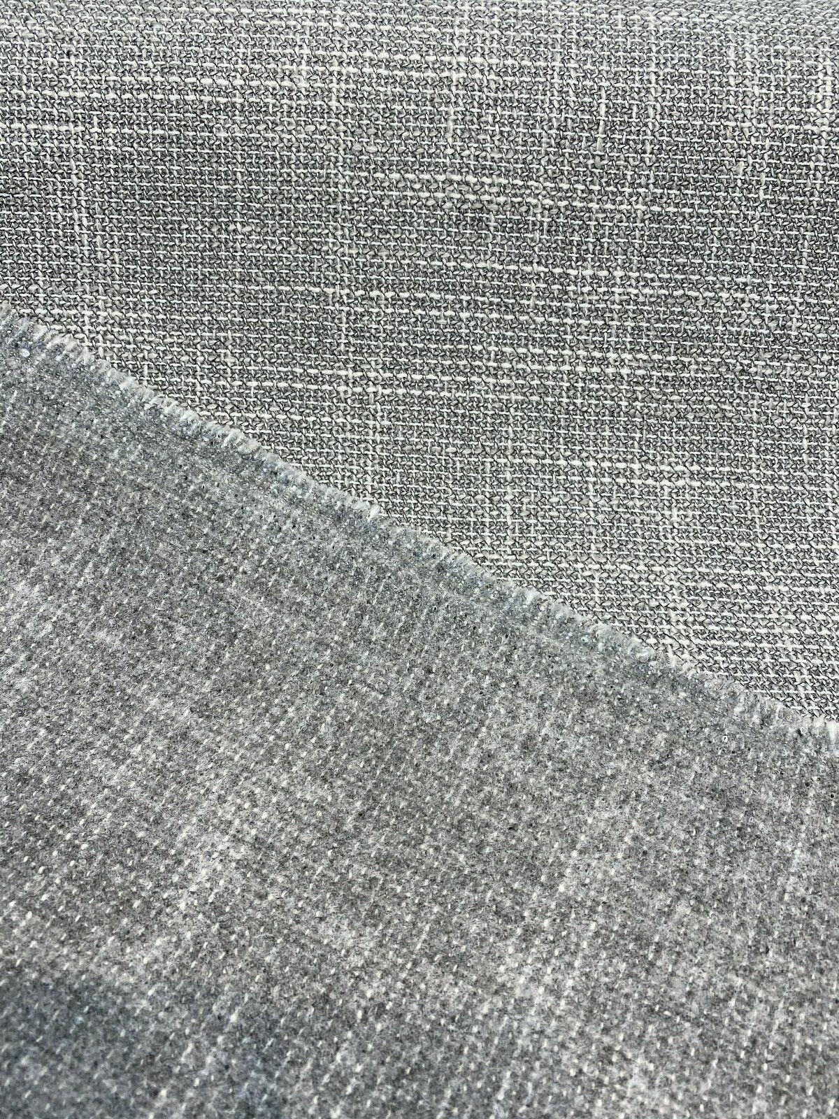 Guntersville Ash Tweed Polyester Upholstery Fabric - Gray Silver Tweed Basketweave, 58" Width (1 Yard)