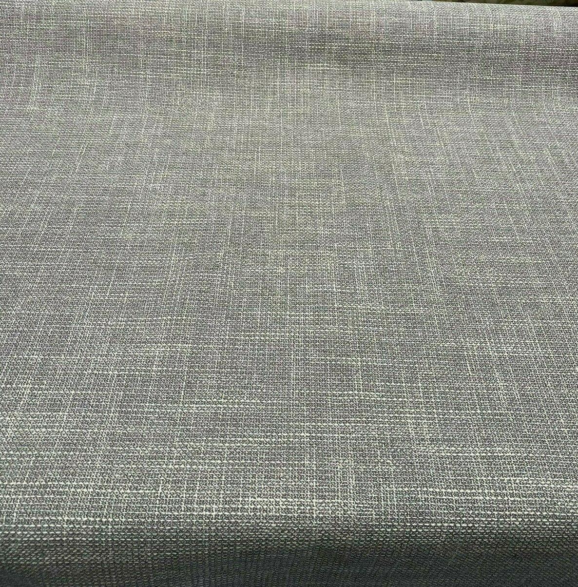 Guntersville Ash Tweed Polyester Upholstery Fabric - Gray Silver Tweed Basketweave, 58" Width (1 Yard)