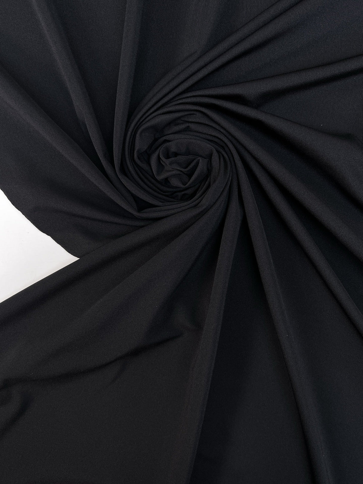 Black Stretch Knitted Fabric