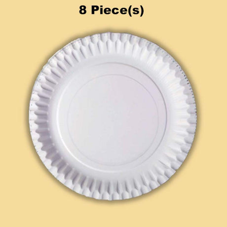 8 Ct. Winter Princess Ice Castle Dessert Plates Sparkling Snowy Scene