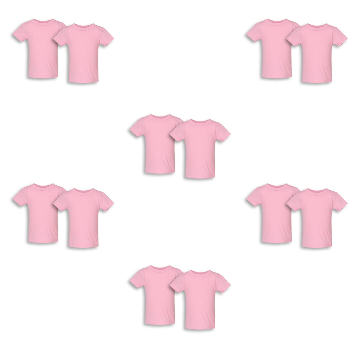 RADYAN® Youth 100% Cotton Jersey Crewneck Short Sleeve T-Shirt - 3301J