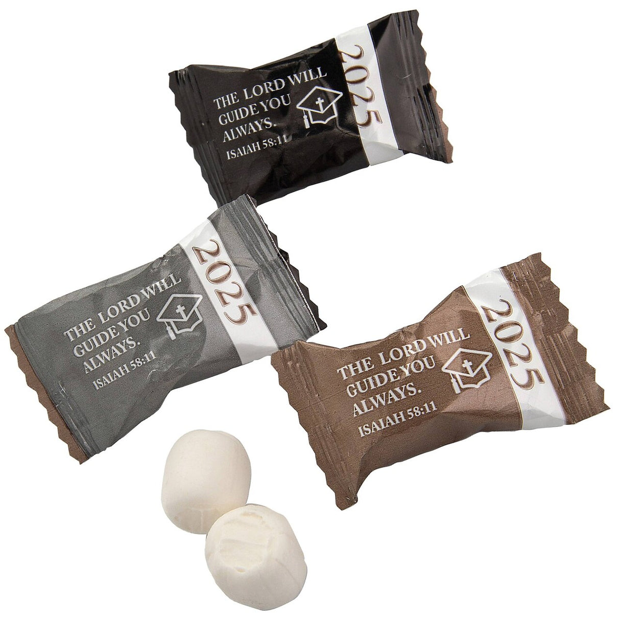 14 oz. Religious Class of 2025 Graduation Party Classic Buttermints - 108 Pc.