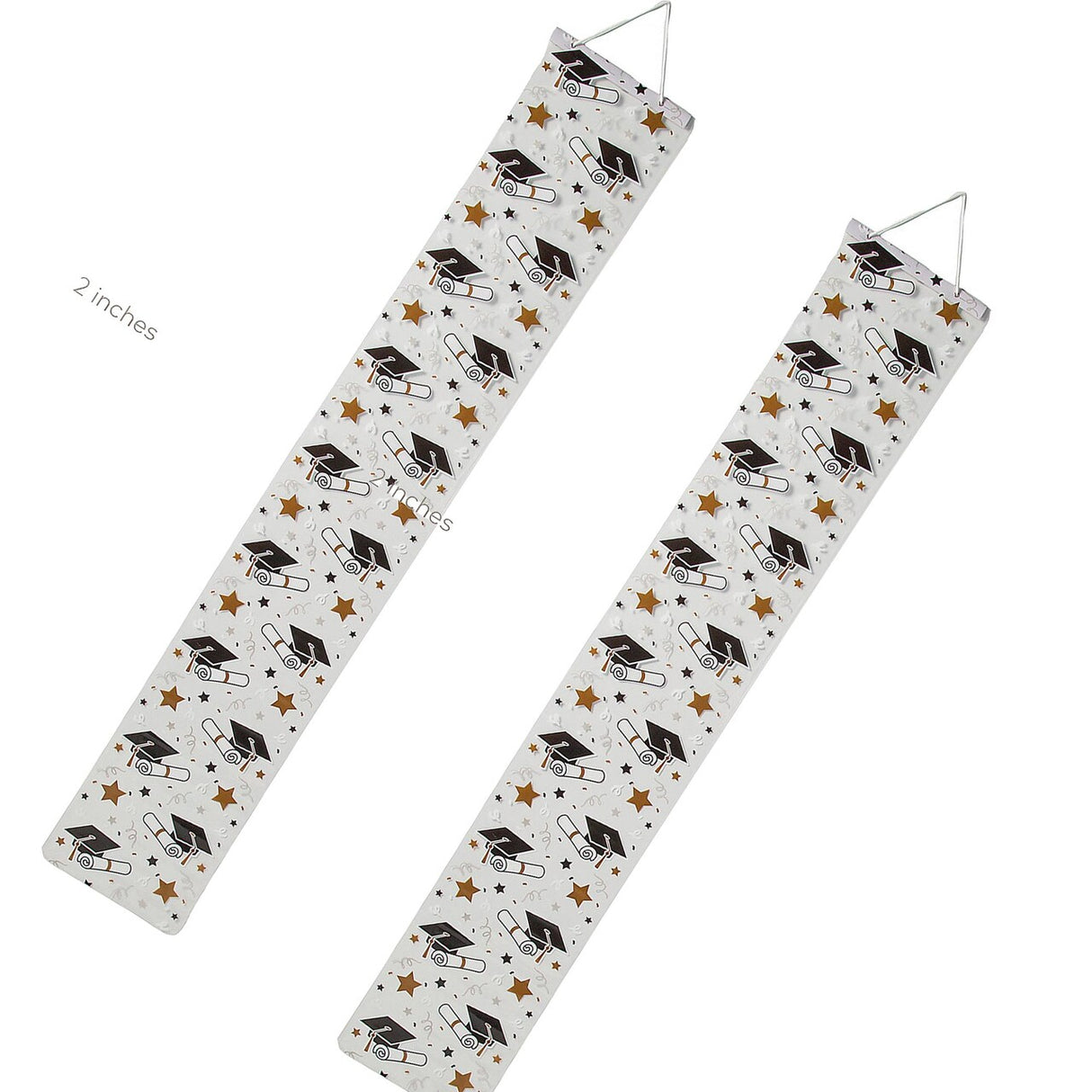 6 Ft. Clear Graduation Party Panel Hanging Decorations - 3 Pc.