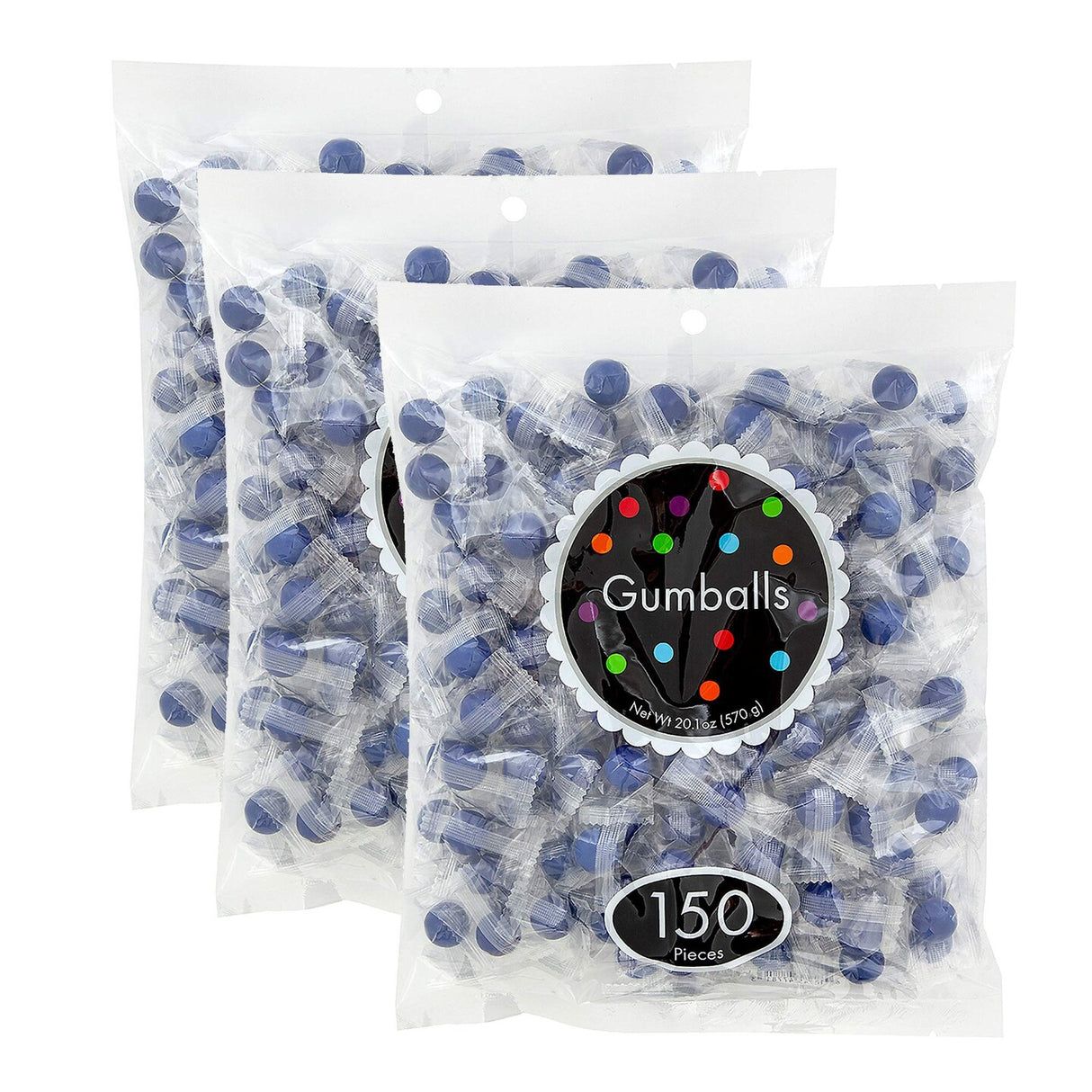 Shimmer White Gumballs – 150 Individually Wrapped Pieces (20.1 oz)