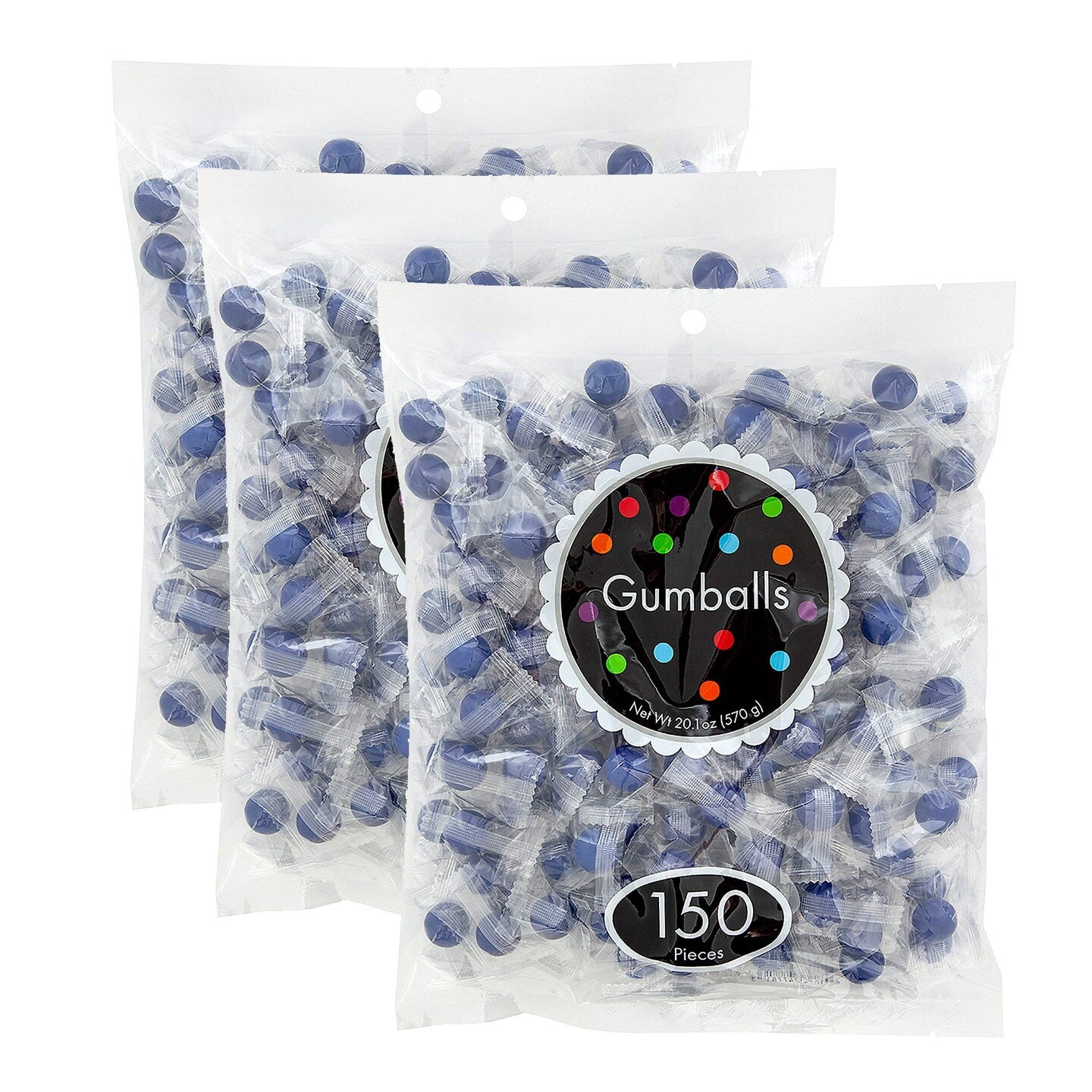 Shimmer White Gumballs – 150 Individually Wrapped Pieces (20.1 oz)