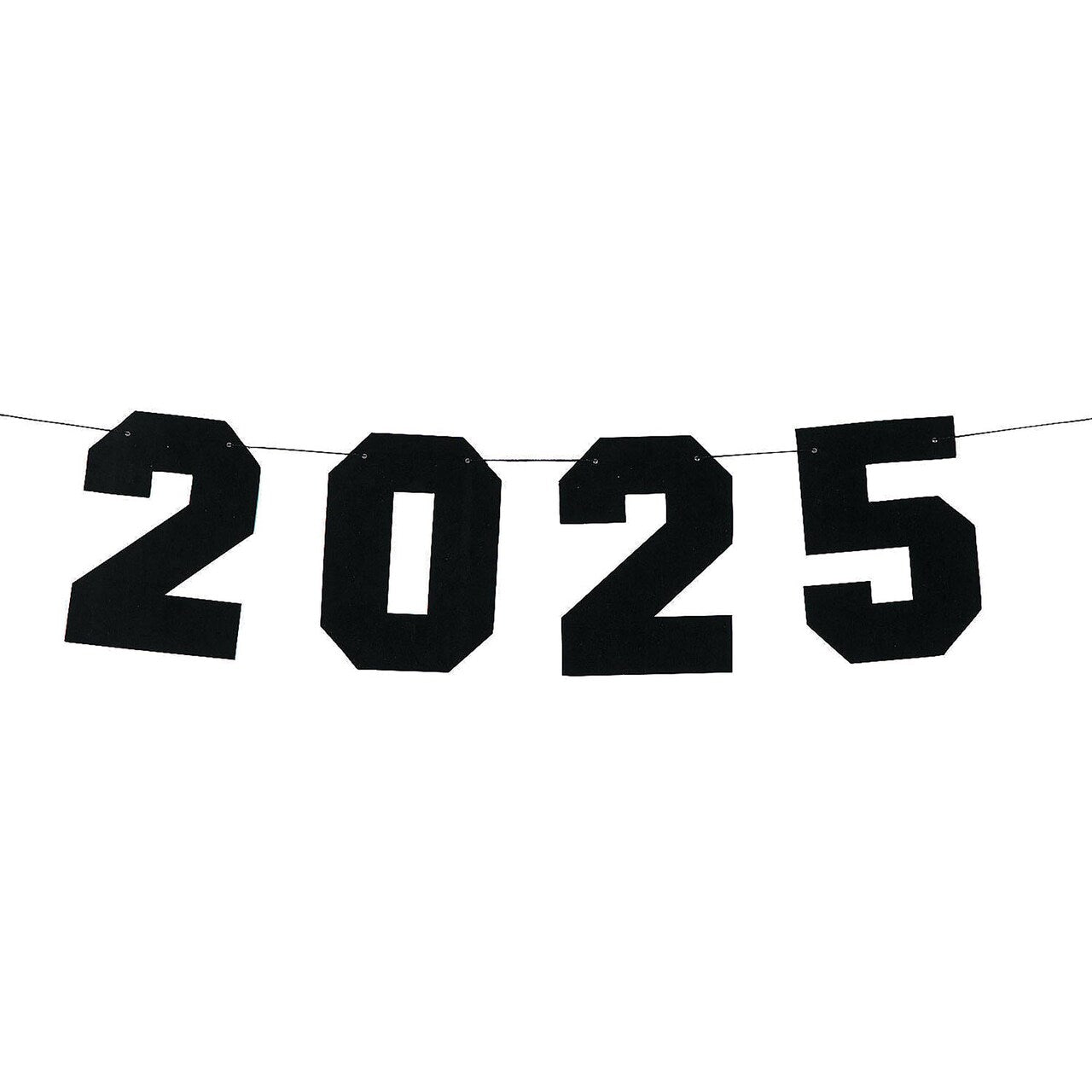 7 Ft. 2025 Party Ready-to-Hang Cardstock Garland