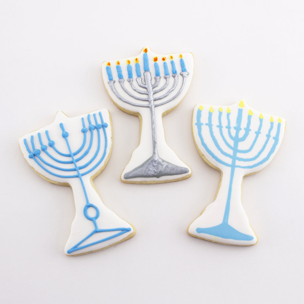 Ann Clark Menorah Cookie Cutter, 3-3/4" x 2-1/4"