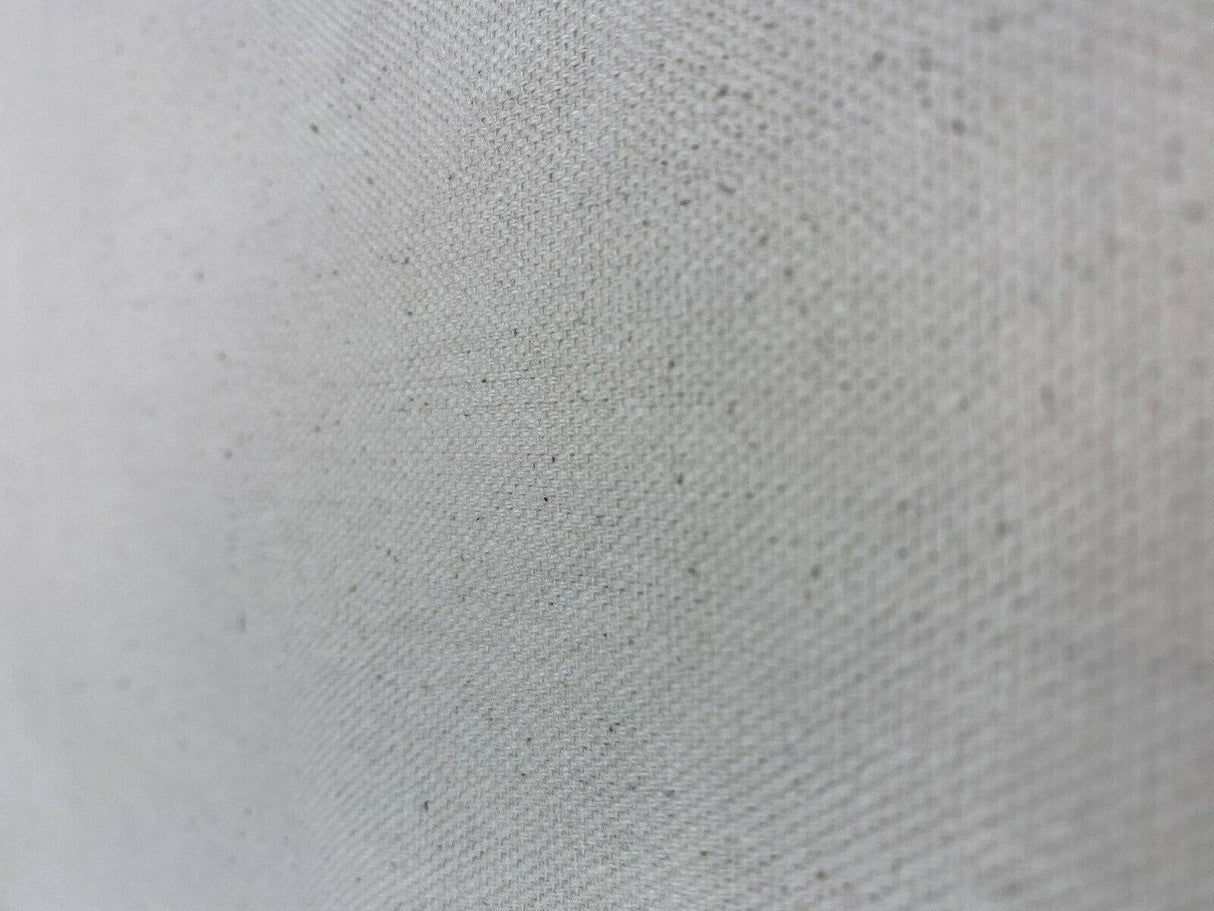 10 Oz Natural Beige Unbleached Cotton Duck Fabric - Natural, Flat Weave, 64" Width (1 Yard)