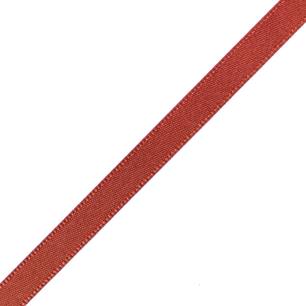 1/4" Rust Single Face Satin Ribbon