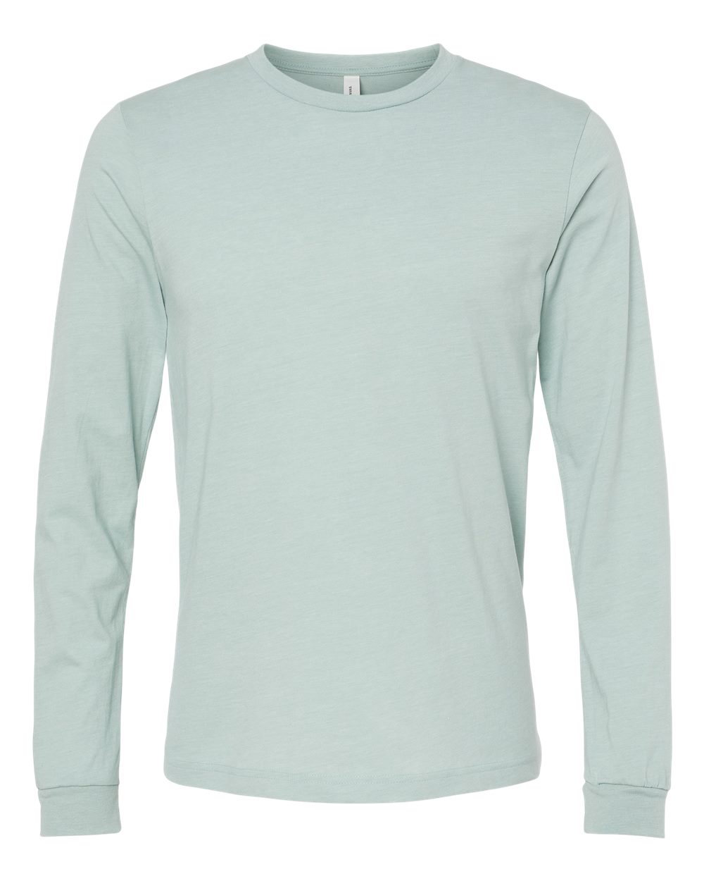 BELLA + CANVAS® Heather CVC Crewneck Long Sleeve Tee