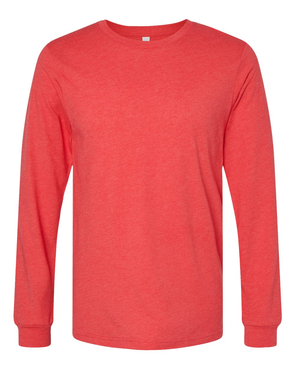 BELLA + CANVAS® Heather CVC Crewneck Long Sleeve Tee