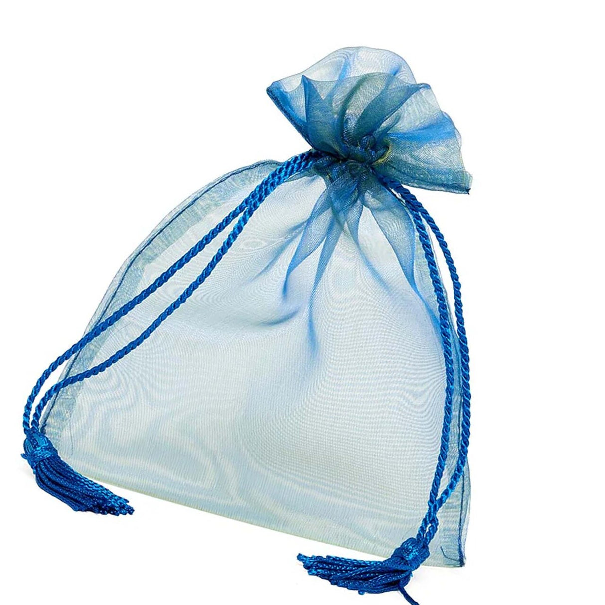 Jewel Tone Iridescent Sheer Tasseled Bags 3 1/2'' x 5'' for Favors