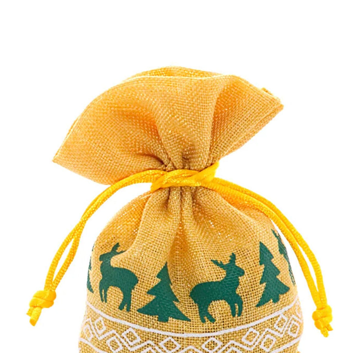 Christmas Faux Linen Bags Perfect 4” x 6” Size for Gifts